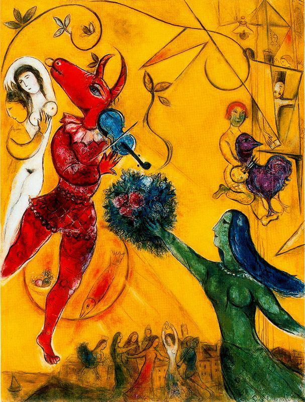 La Danza Contemporánea Marc Chagall Pintura al óleo